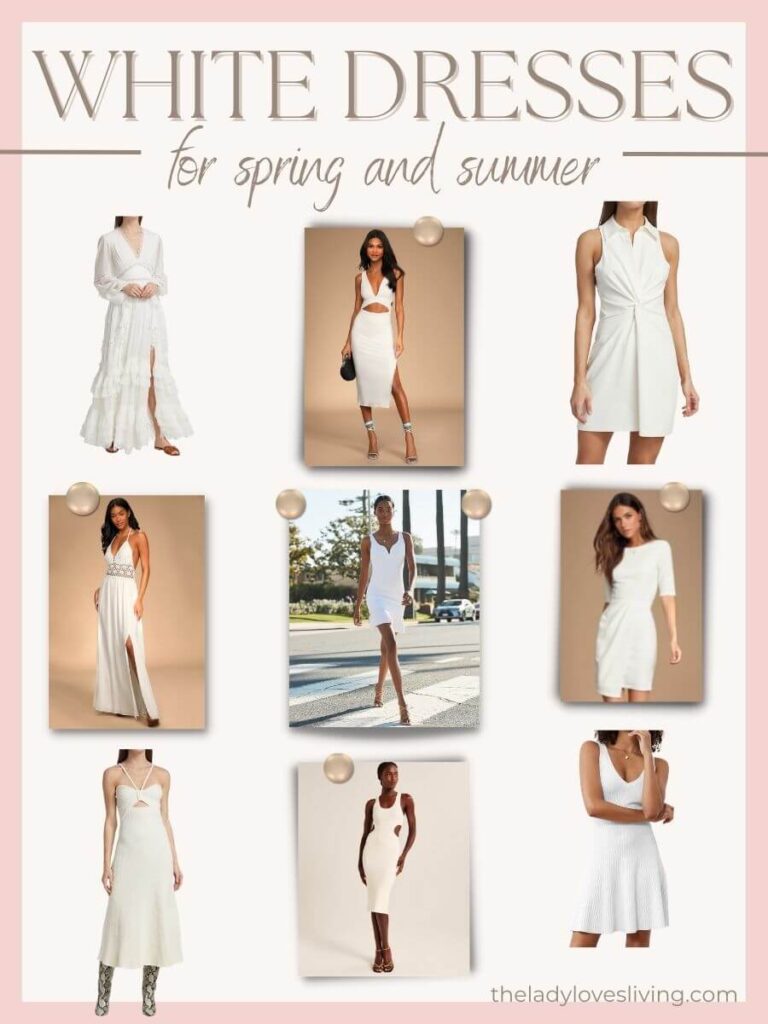 9 Beautiful White Dresses to Wear this Spring | The Lady Loves Living