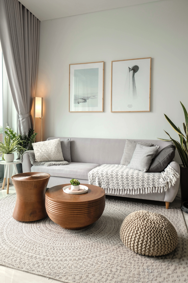 how to live luxuriously on a budget neutral contemporary living room