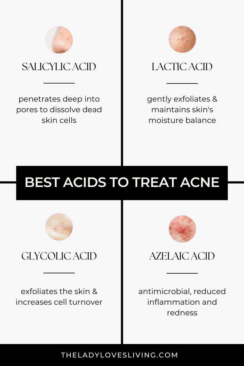 the best acids to treat acne