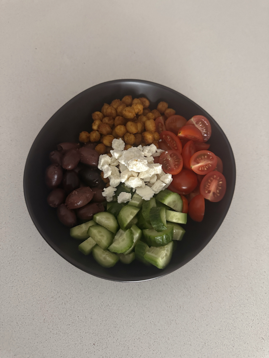 easy lunch idea mediterranean salad recipe