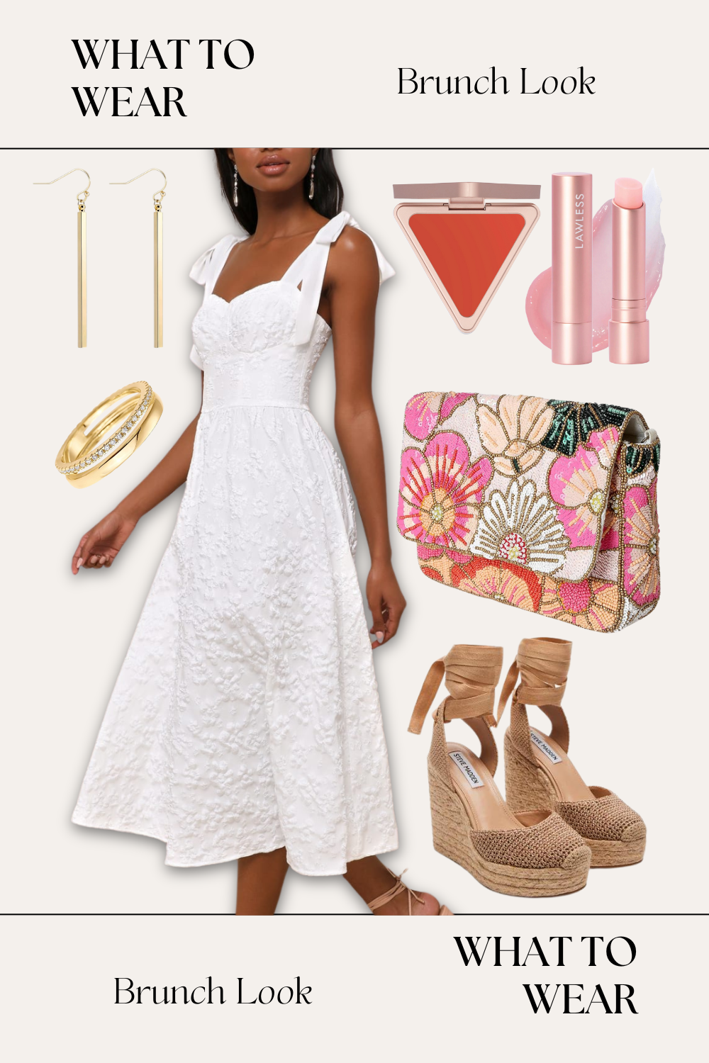 spring brunch outfit idea