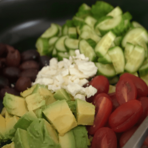 cucumber avocado and tomato salad