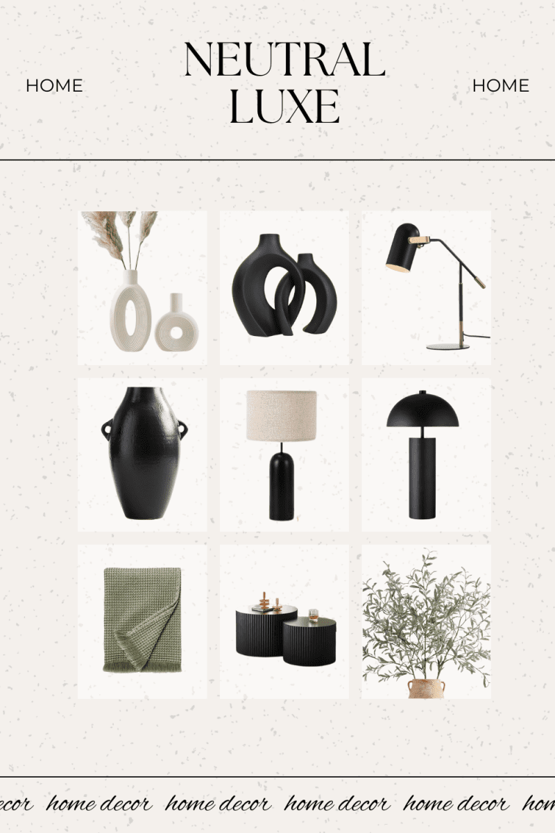 neutral luxe home decor