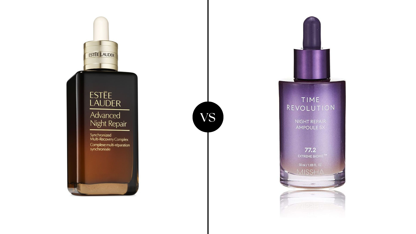 Estée Lauder Advanced Night Repair Serum vs MISSHA Time Revolution Night Repair Serum