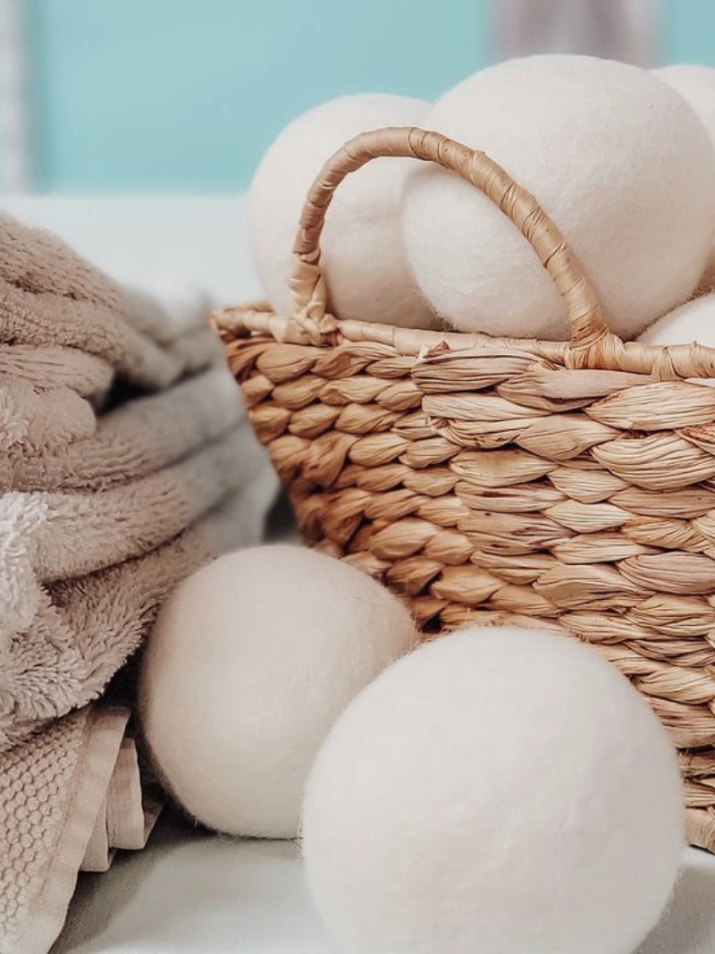 use wool dryer balls wool dryer balls in a basket