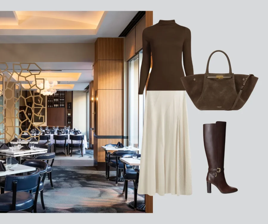 fall dinner date night outfit