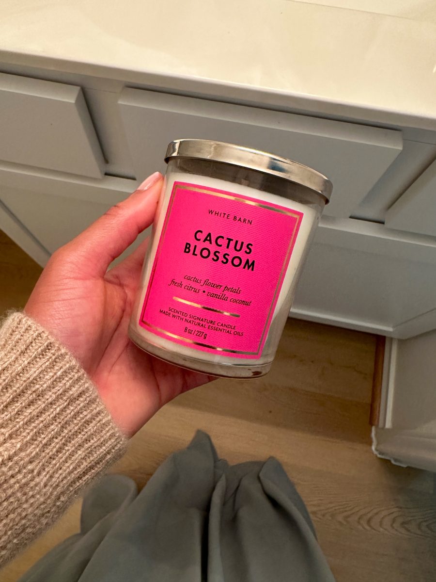 catus blossom single wick candle