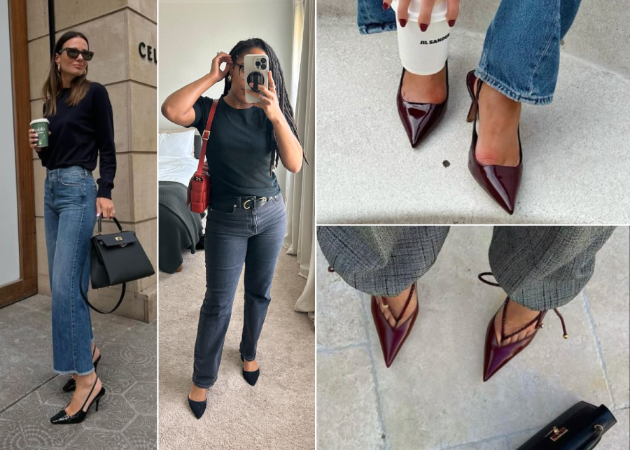pointed toe shoes outfits