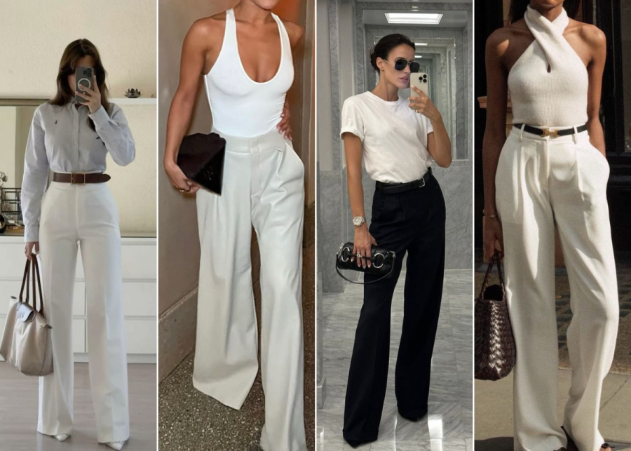 spring trousers outfits