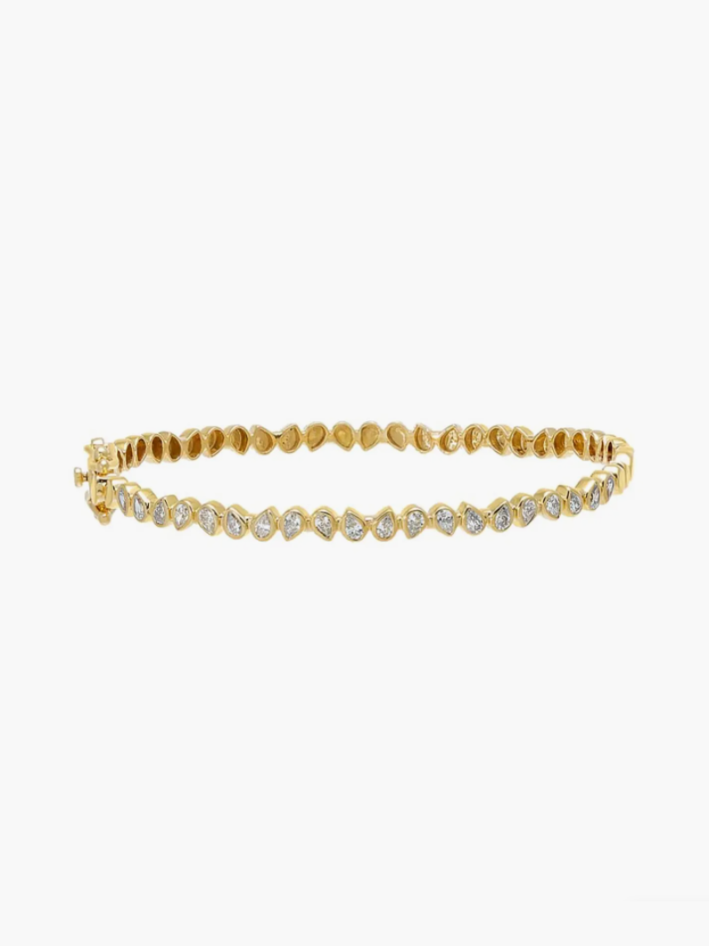 adina eden multi pear bezel bangle